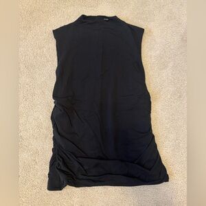 The A&F Paloma Maternity Top - black sleeveless top